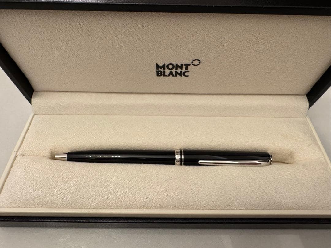 【限定値下げ】 美品MONT BLANC ブラックボールペン 専用ケース付き