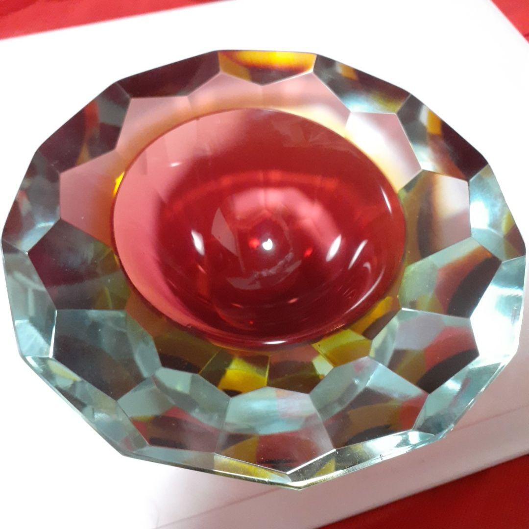 2.9㎏！高級灰皿　イタリア　ムラーノガラス　アレッサンドロ・マンドルザット