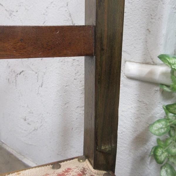 訳あり イギリス アンティークチェア 椅子 鋲打ち イス 店舗什器 4106d