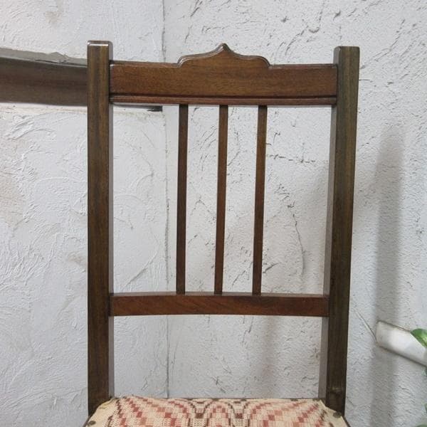 訳あり イギリス アンティークチェア 椅子 鋲打ち イス 店舗什器 4106d