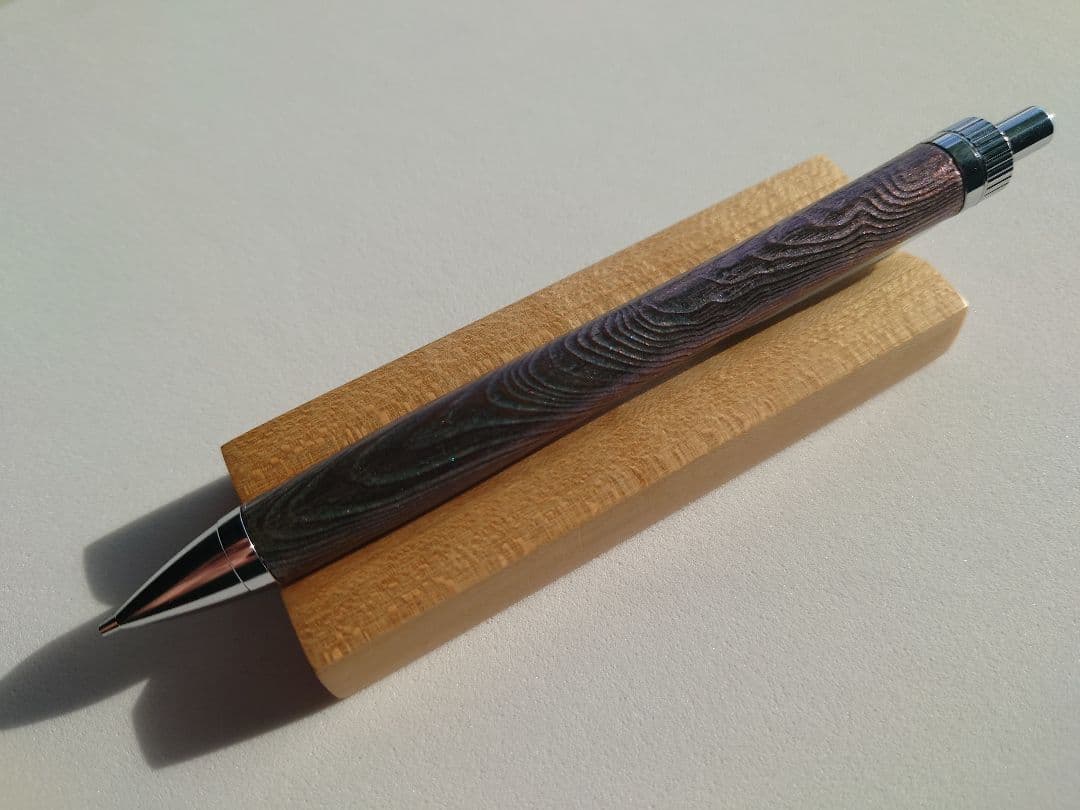 屋久杉　シャープペンシル　浮造り　新うるし　変わり漆　変わり杢　拭き漆