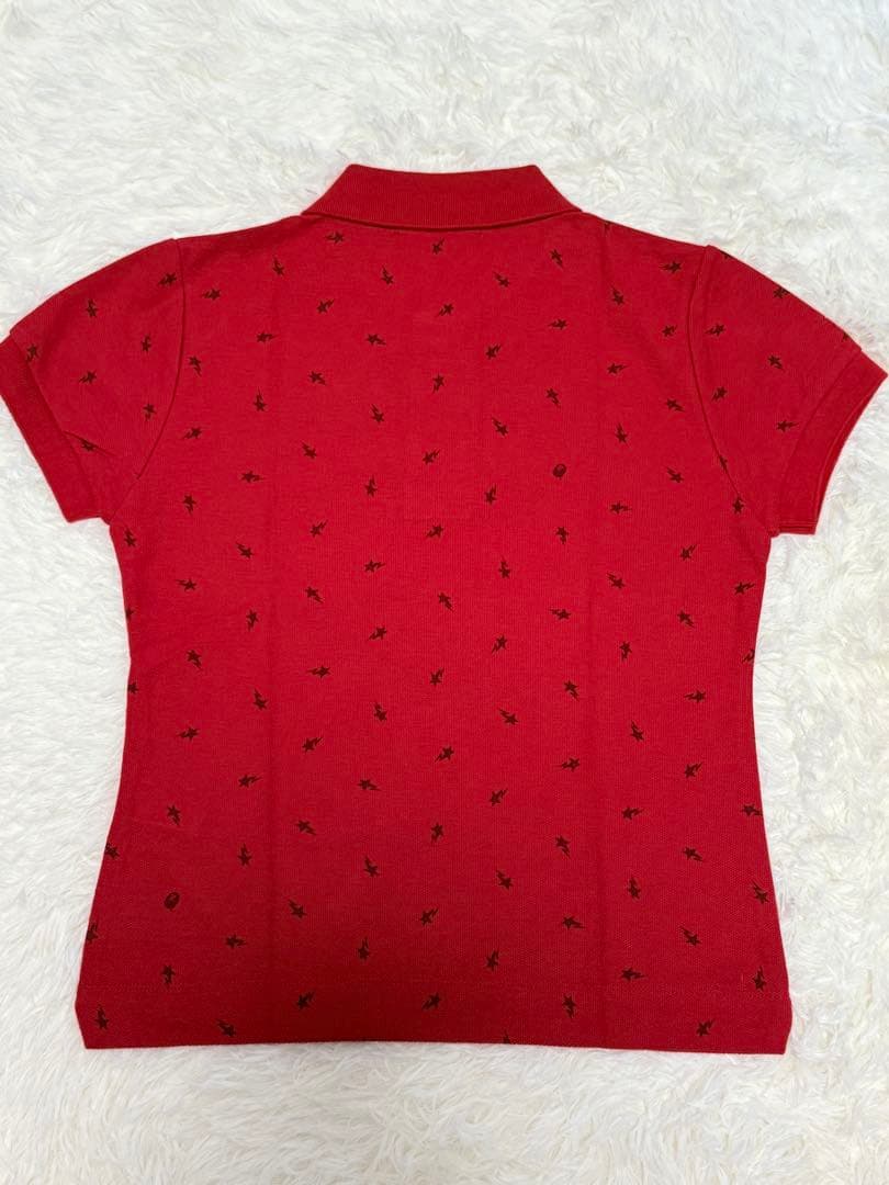 アベイシングエイプ ベイプスター ポロシャツ 赤 XXS 新品タグ付⭐︎BAPE