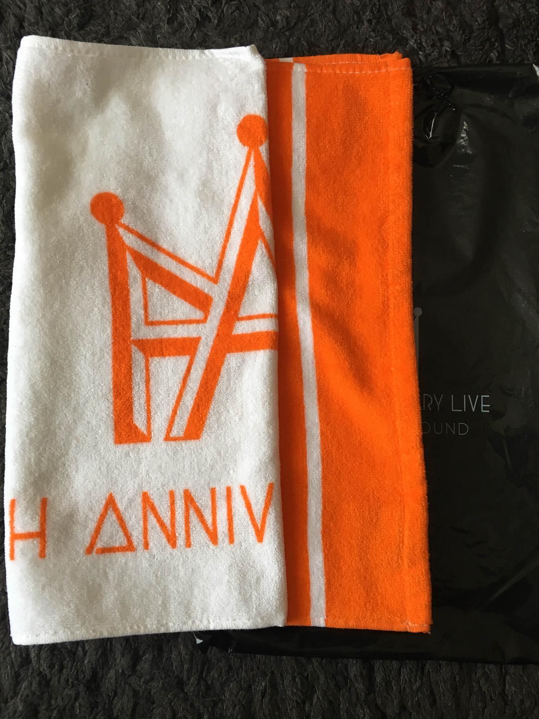 AAA 10thアニバ フェイスタオル 橙