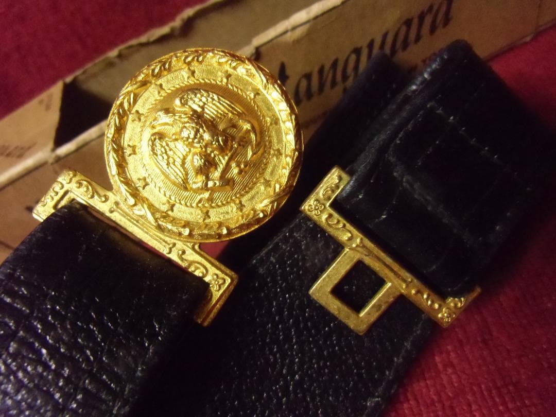 ★アメリカ軍＊海軍＊礼装用ベルト＊約８５ｃｍ/２５ｍｍ幅（実物）