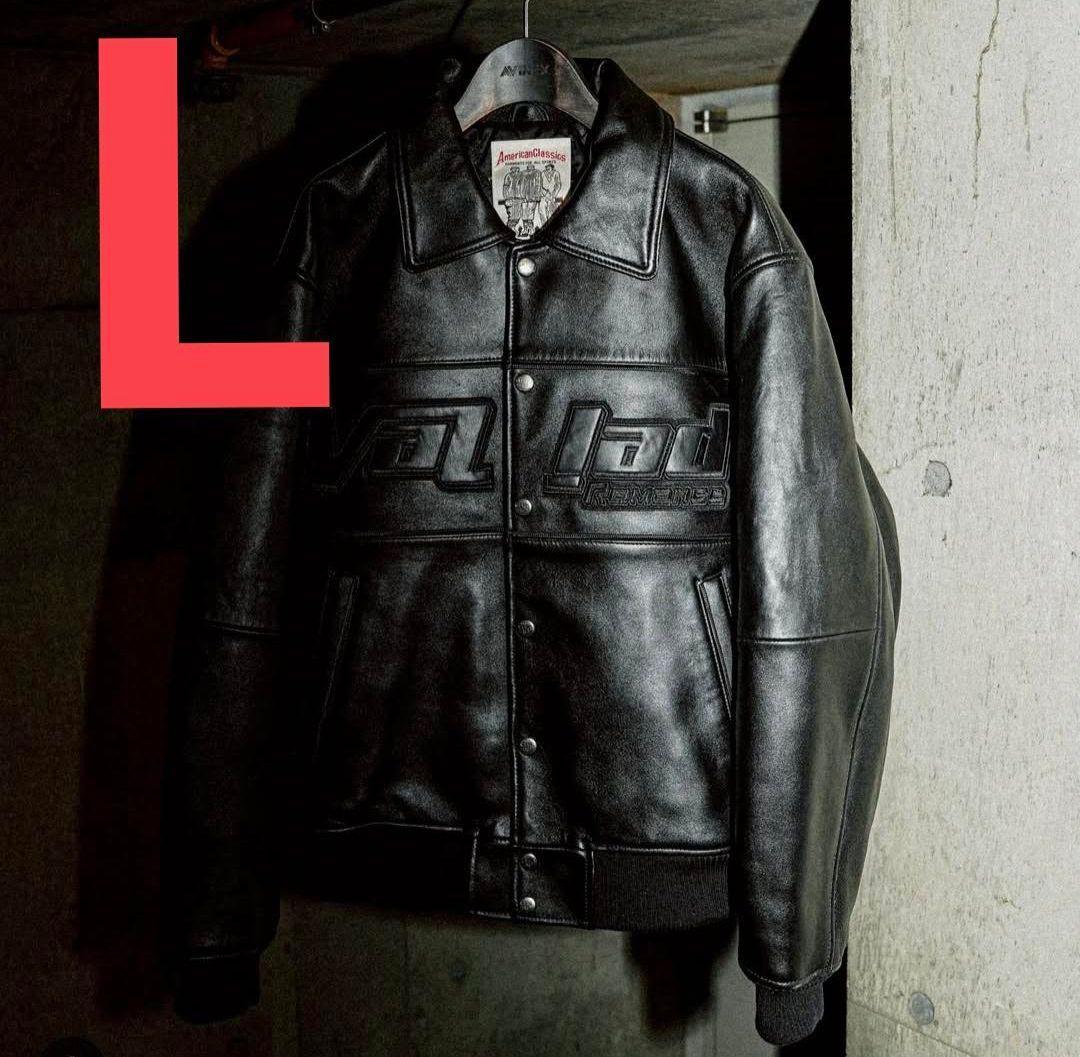 AVIREX VALLAD BLACK leather jacket　Lサイズ