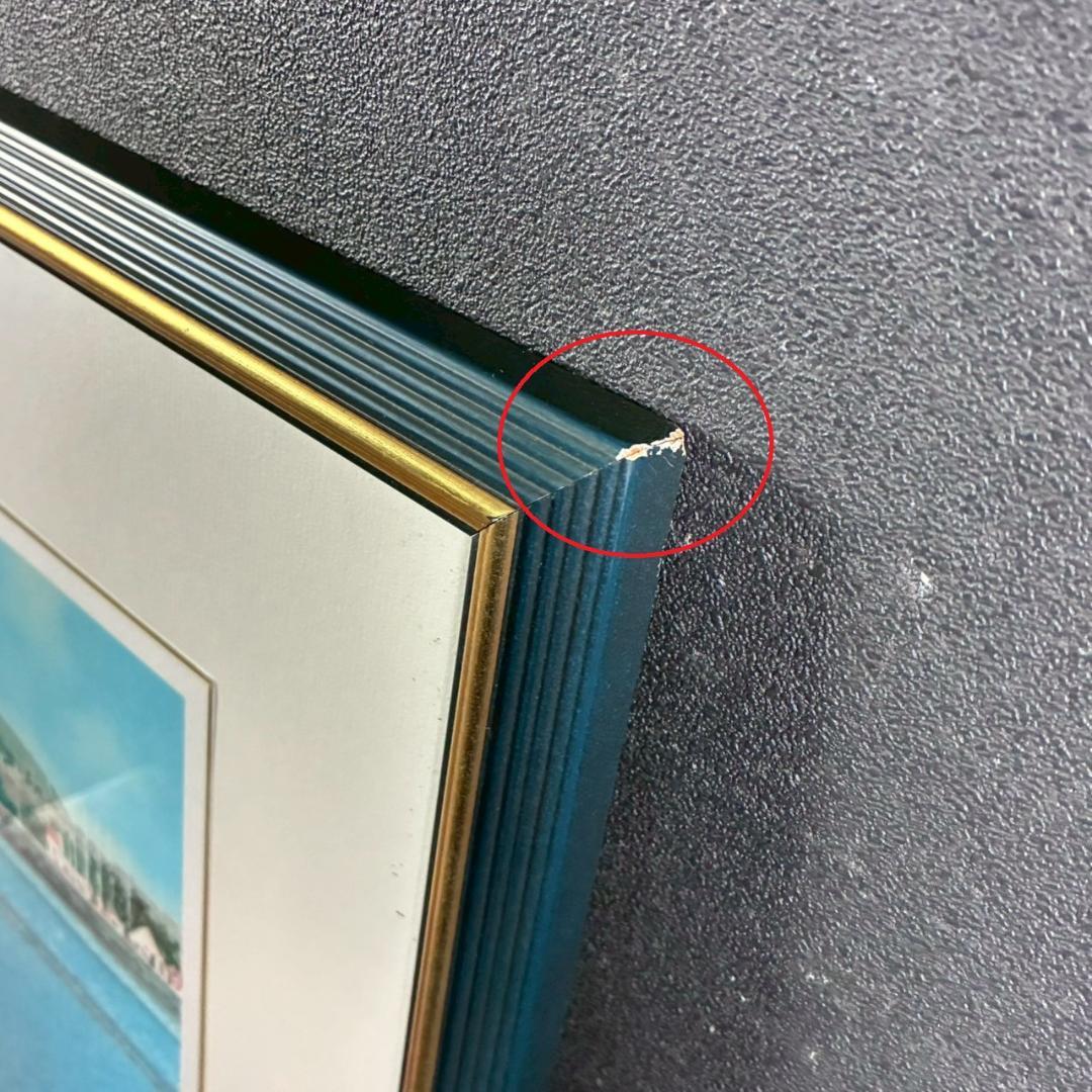 アンドレ・ブーリエ「ヴォワリエ」リトグラフ 直筆サイン入 額縁入り