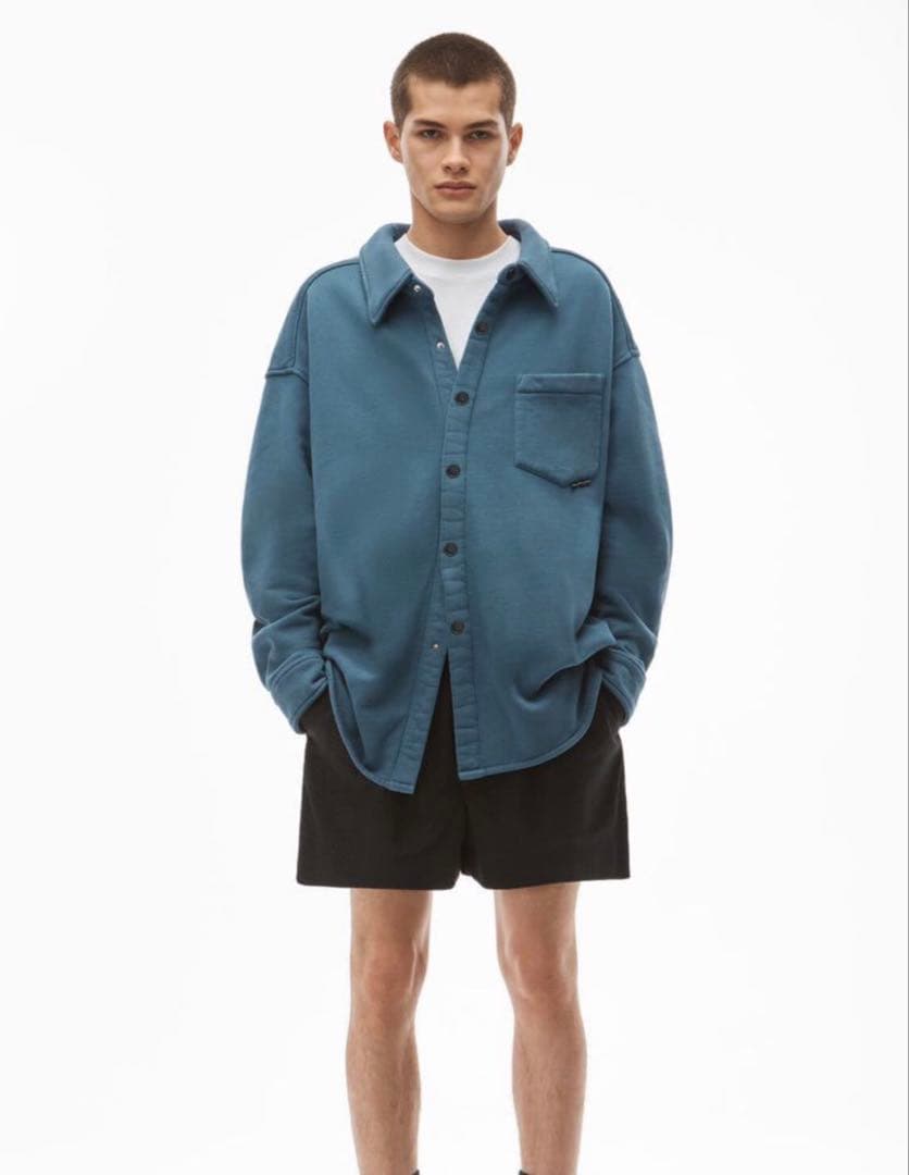 ALEXANDER WANG テリー ブルーシャツジャケット アレキサンダーワン