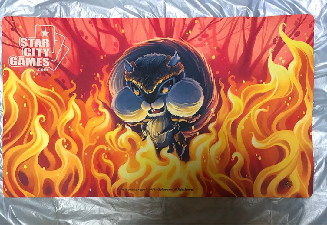 mtg プレイマット Force of Squirrel 意志の力 SCG リス