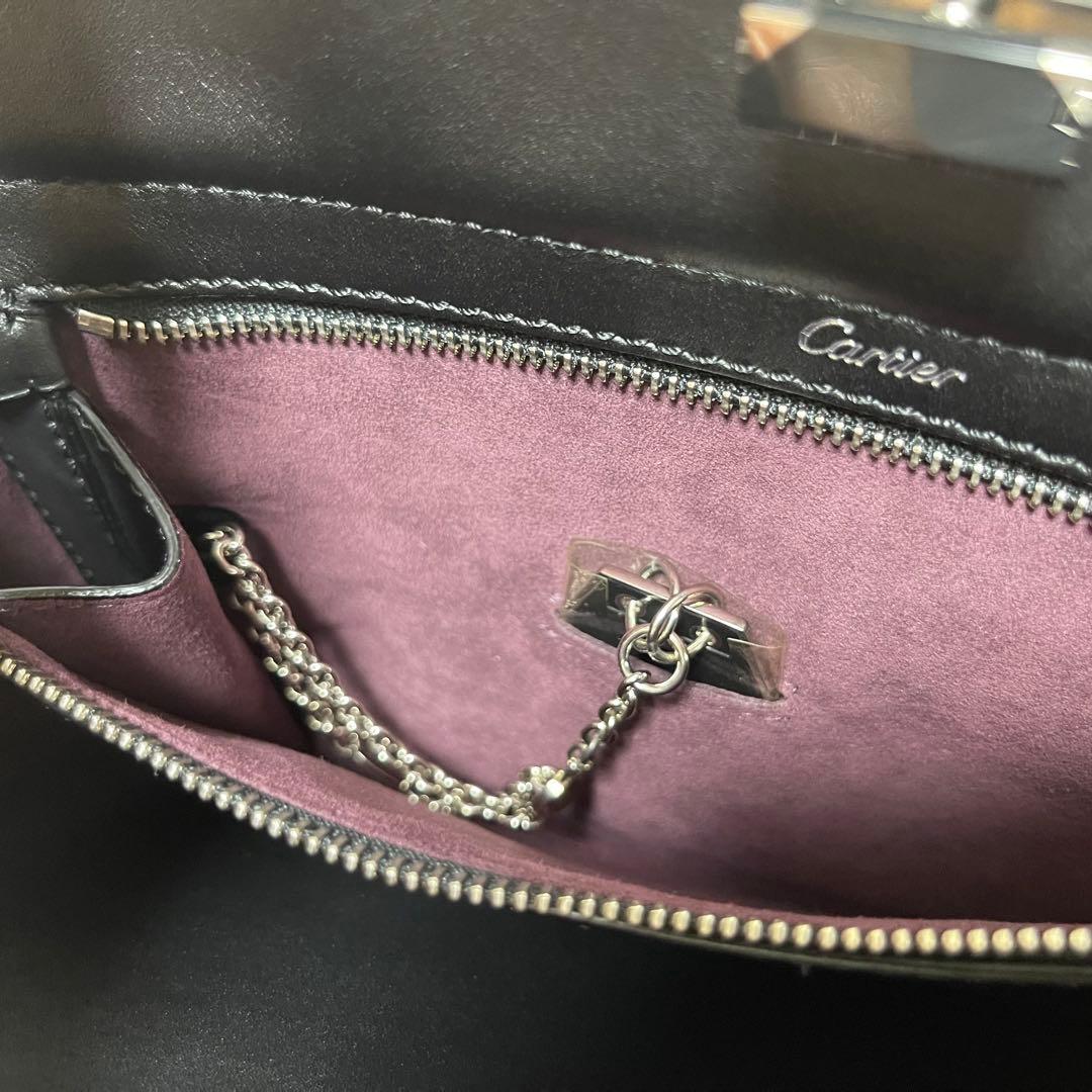 ☆超美品☆ カルティエ ジャンヌトゥーサン レザー製 2WAY ハンドバッグ