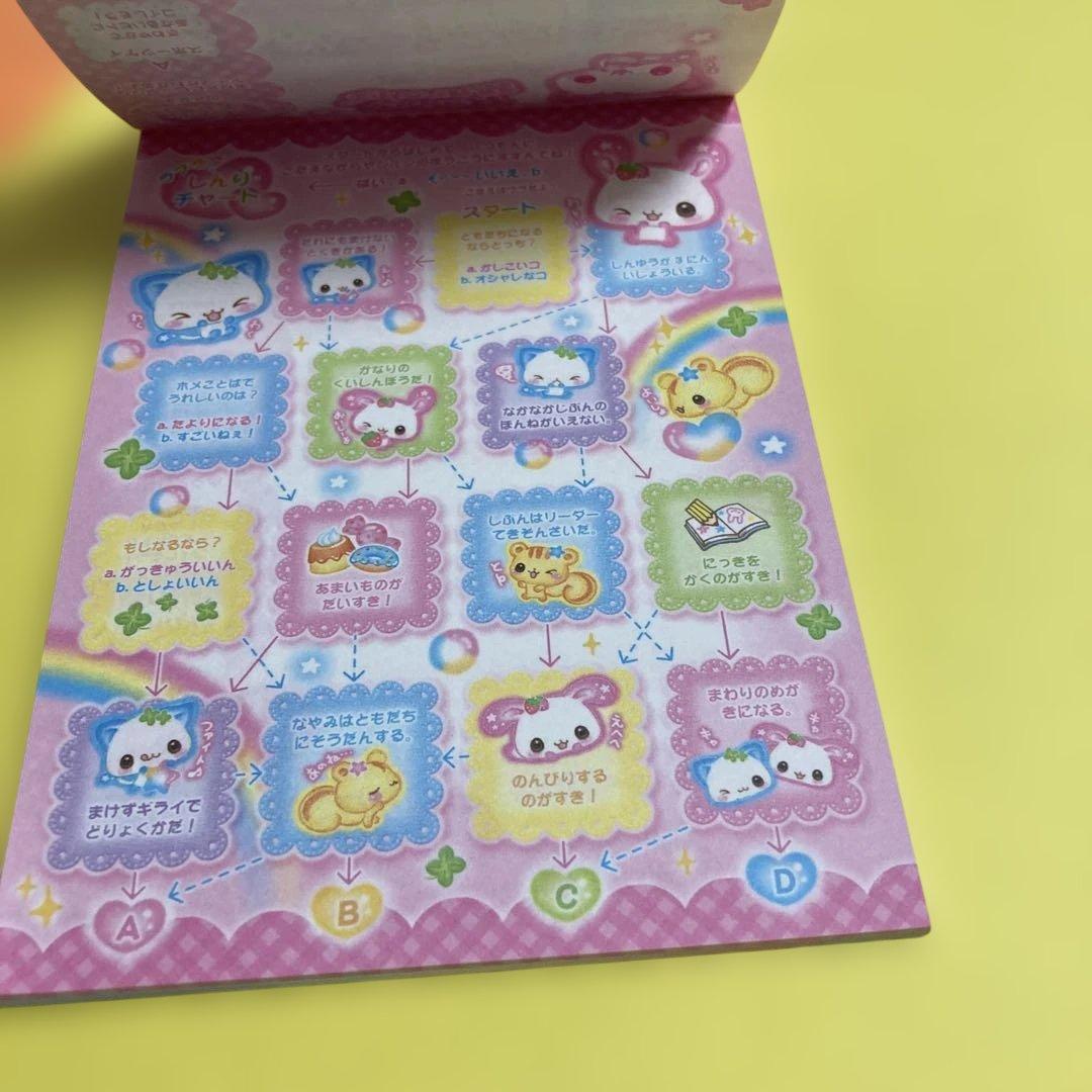 平成レトロ　ハッピーマーチ　メモ帳　ウサギ　ネコ　リス　カミオジャパン