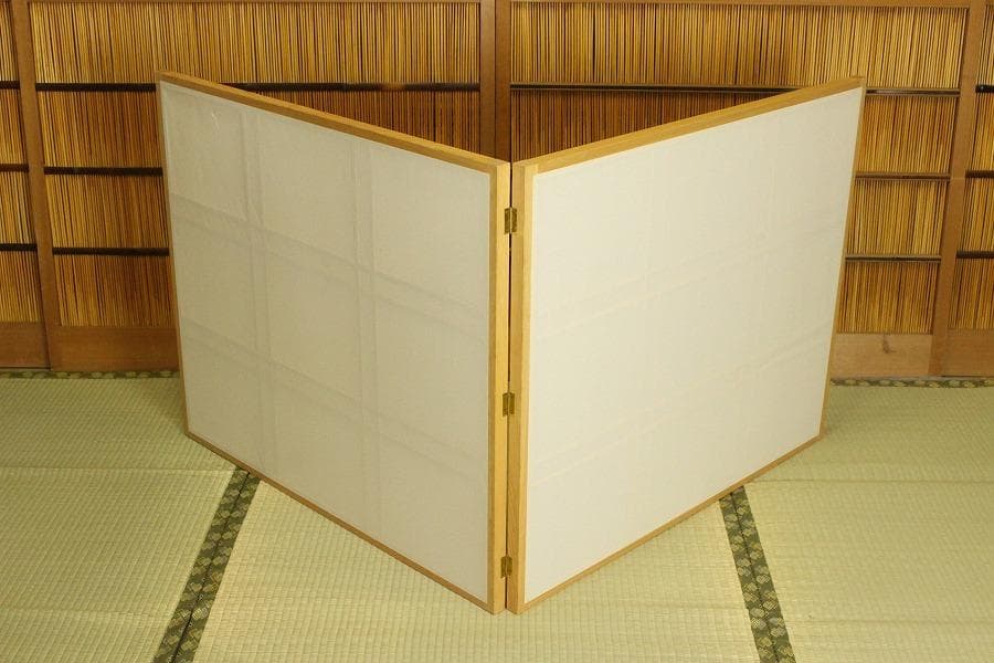 茶道具 風炉先屏風 障子 嵯峨 大覚寺 間仕切り 衝立(A468)