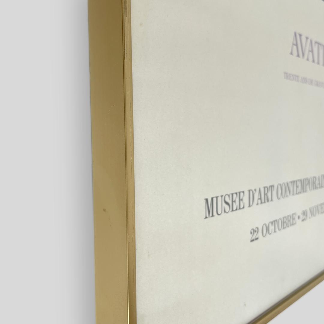 希少 1980s【マリオ・アバチ】 ヴィンテージ 額装 エキシビジョンポスター