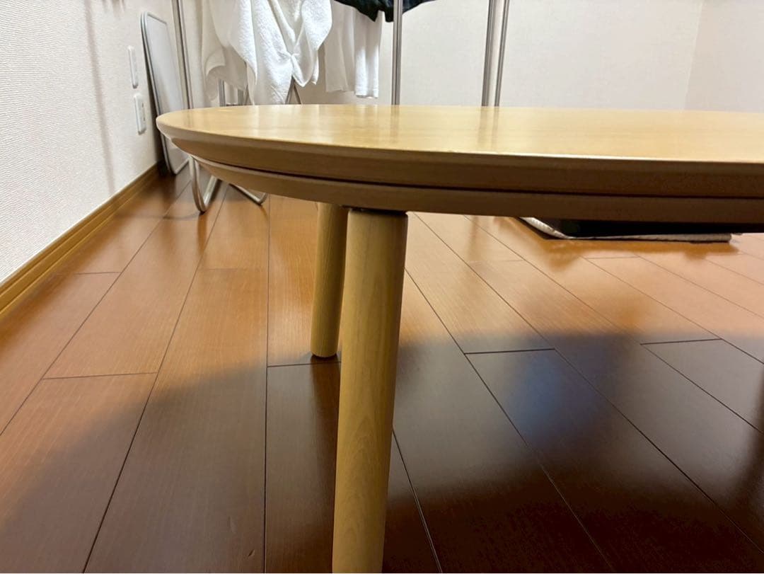 無印良品 楕円こたつ 幅97cm オーク材 kk01