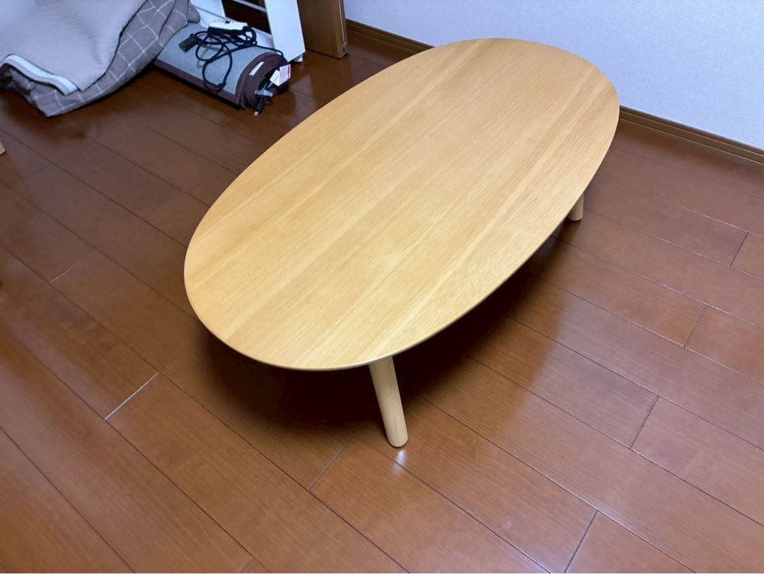 無印良品 楕円こたつ 幅97cm オーク材 kk01