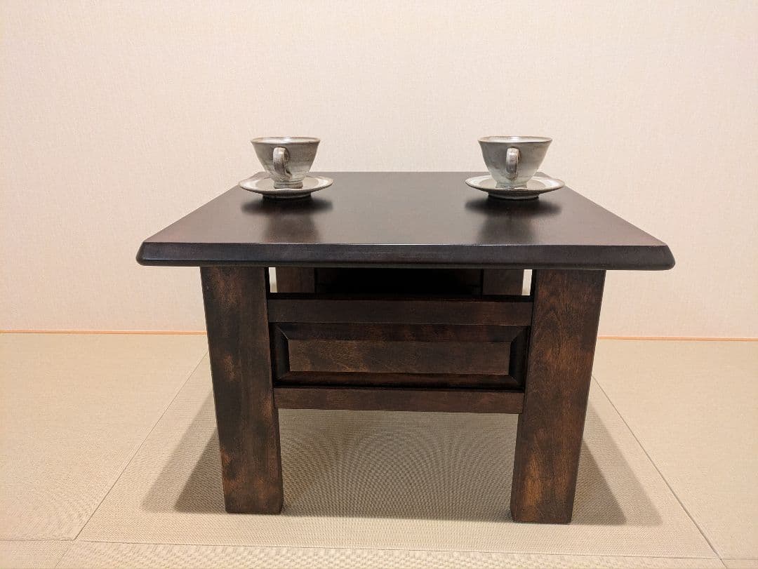 【北海道民芸家具】 北民 サイドテーブル コーヒーテーブル 無垢材 ミズメザクラ