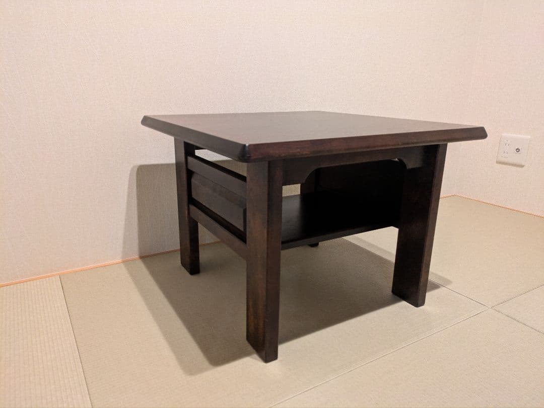 【北海道民芸家具】 北民 サイドテーブル コーヒーテーブル 無垢材 ミズメザクラ