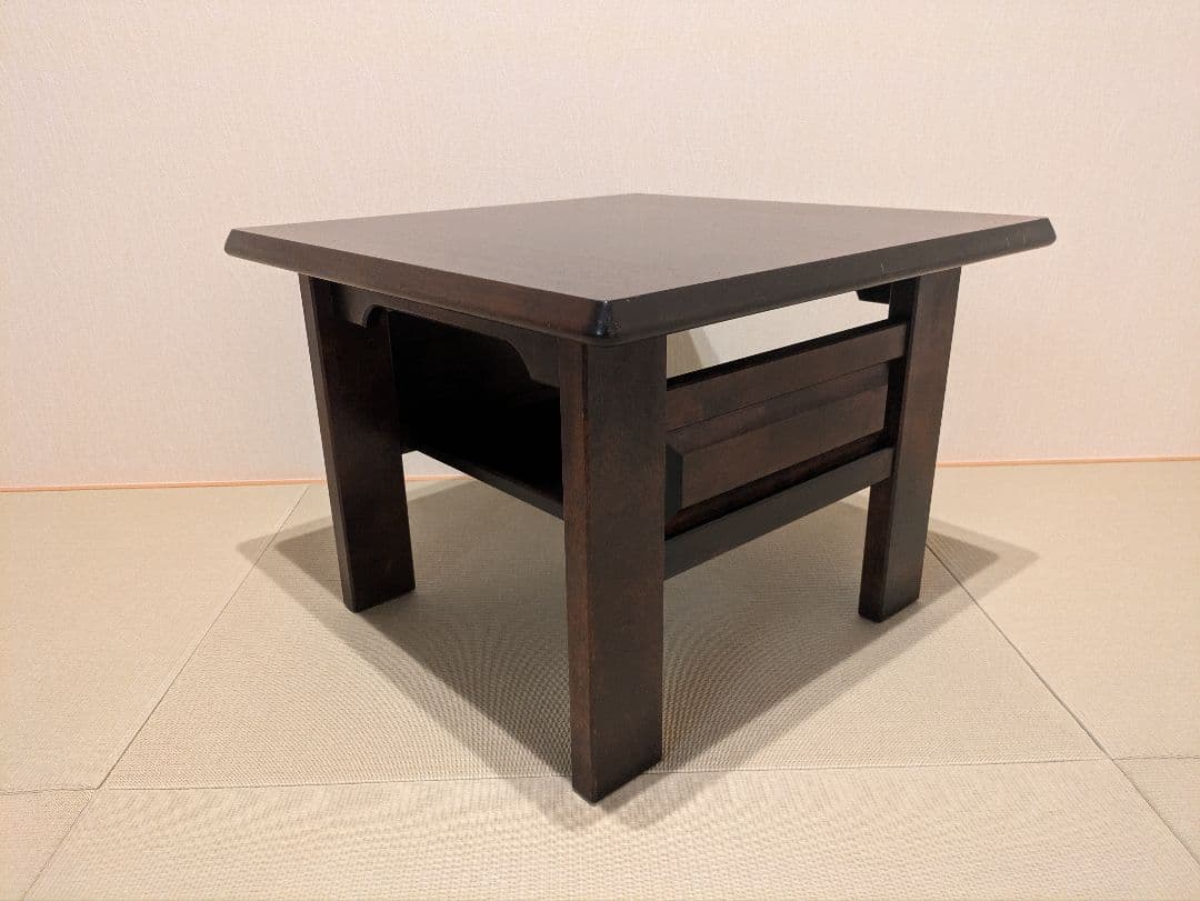 【北海道民芸家具】 北民 サイドテーブル コーヒーテーブル 無垢材 ミズメザクラ