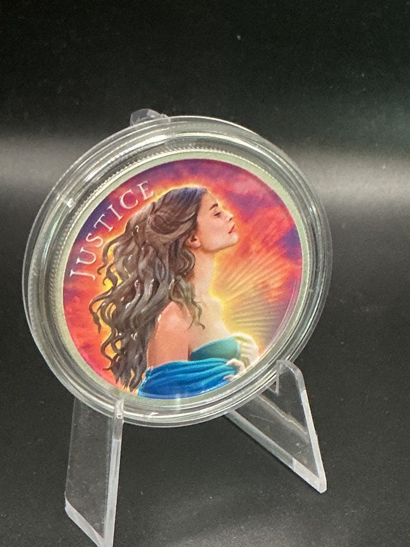 American Justice Girl カラー銀貨＋銅貨セット