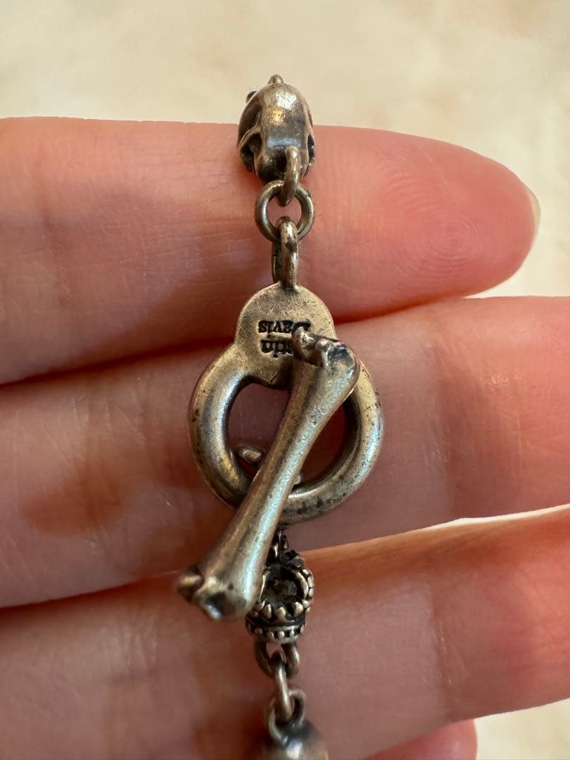 ジャスティンデイビス SKULL DIVINE ブレスレット Mサイズ