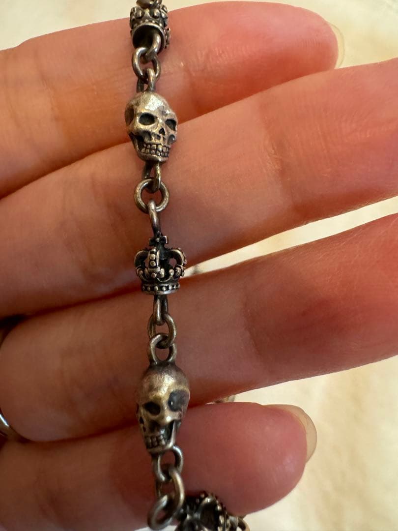 ジャスティンデイビス SKULL DIVINE ブレスレット Mサイズ