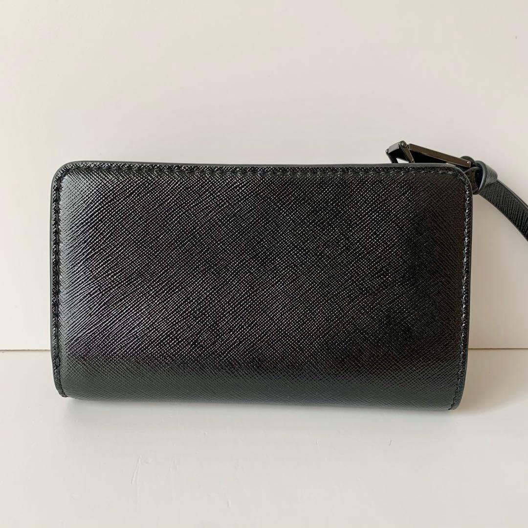 【MARC JACOBS】マークジェイコブス　二つ折り財布　スナップショット　黒