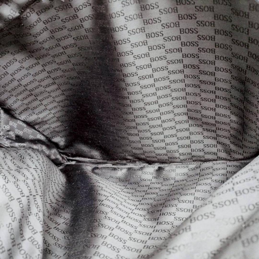 ◾︎美品◾︎ ヒューゴボス ビジネスバッグ 2way 2層 ロゴ ナイロン レザー