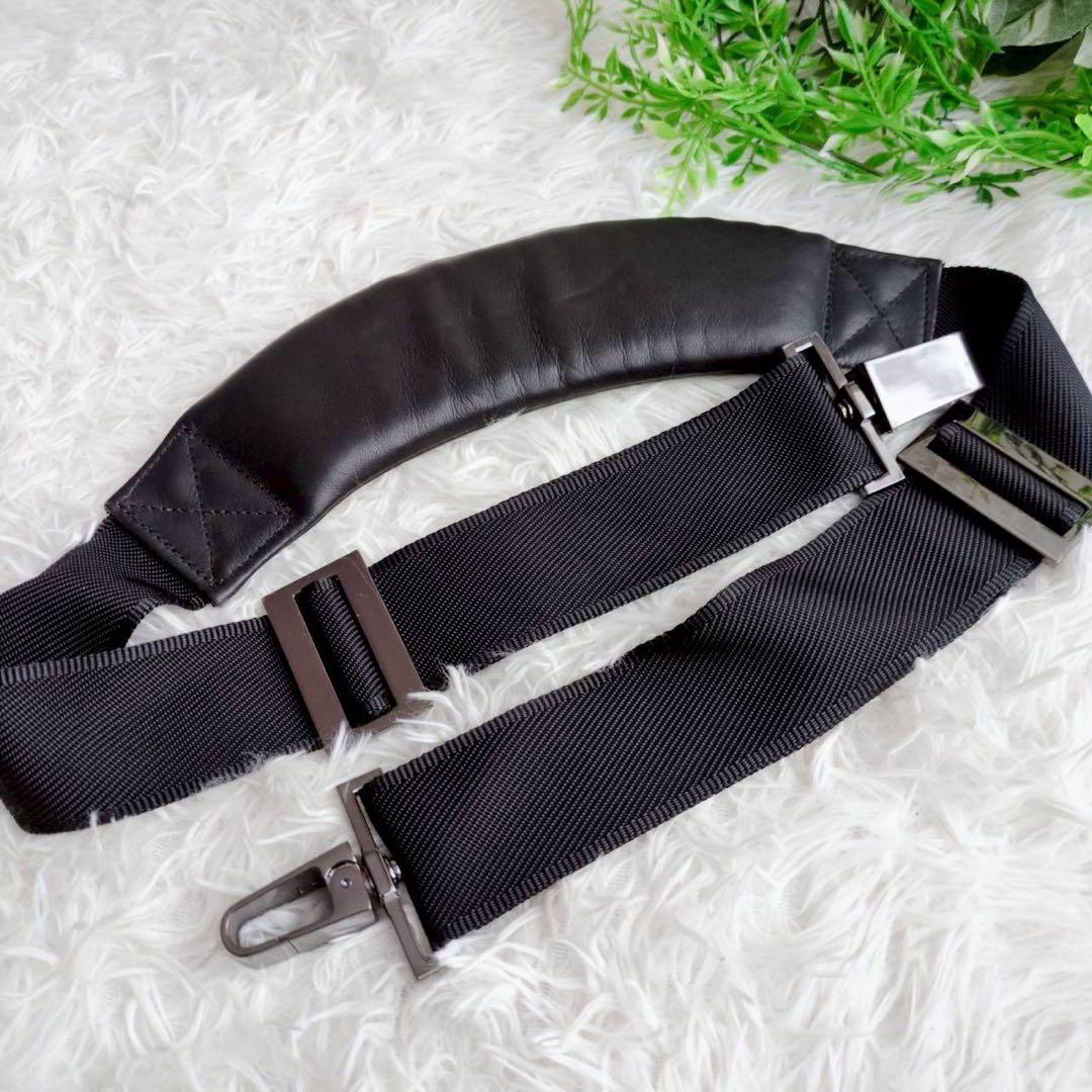 ◾︎美品◾︎ ヒューゴボス ビジネスバッグ 2way 2層 ロゴ ナイロン レザー