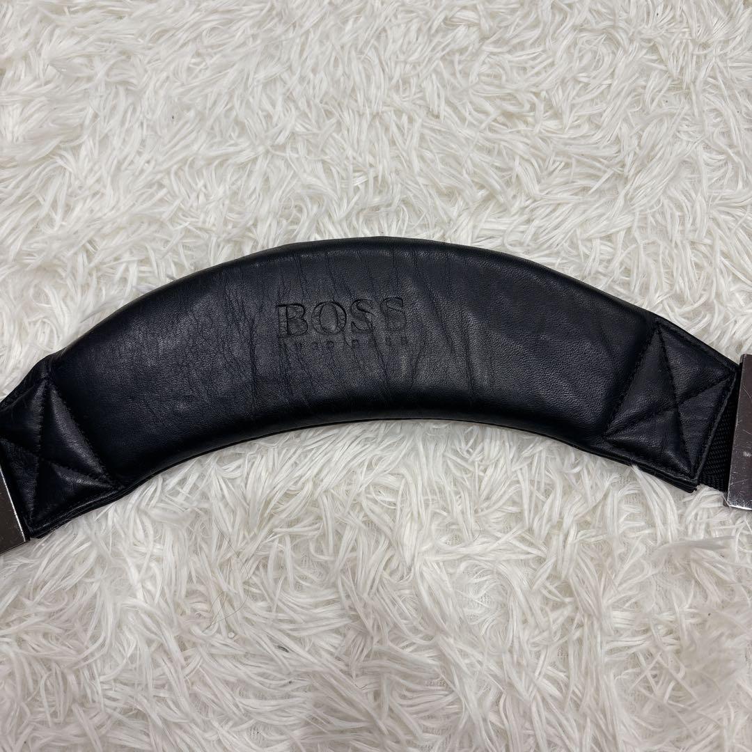 ◾︎美品◾︎ ヒューゴボス ビジネスバッグ 2way 2層 ロゴ ナイロン レザー