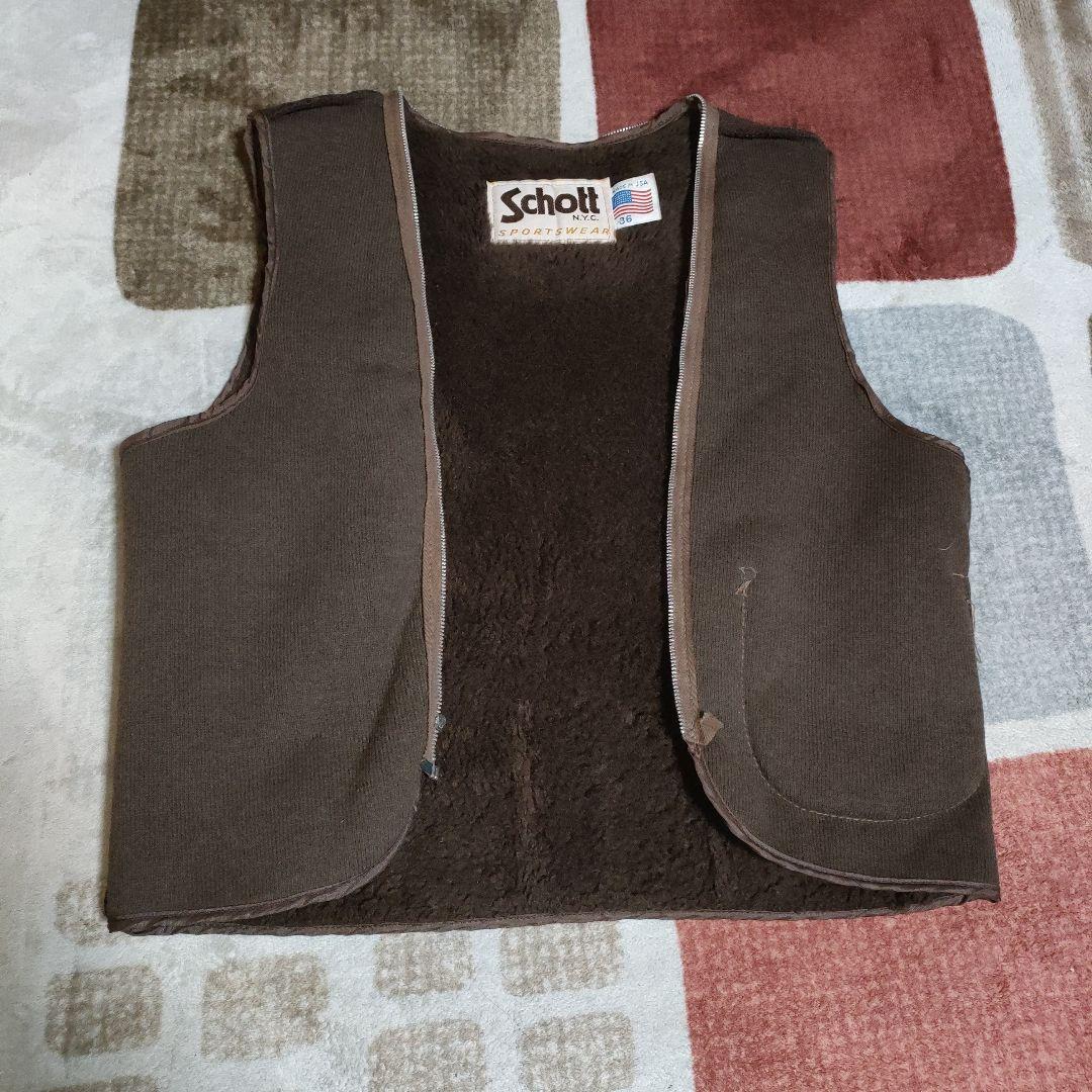 Schott　サイズ３６用 インナーボアライナー　ブラウン革ポケット付　交換も可