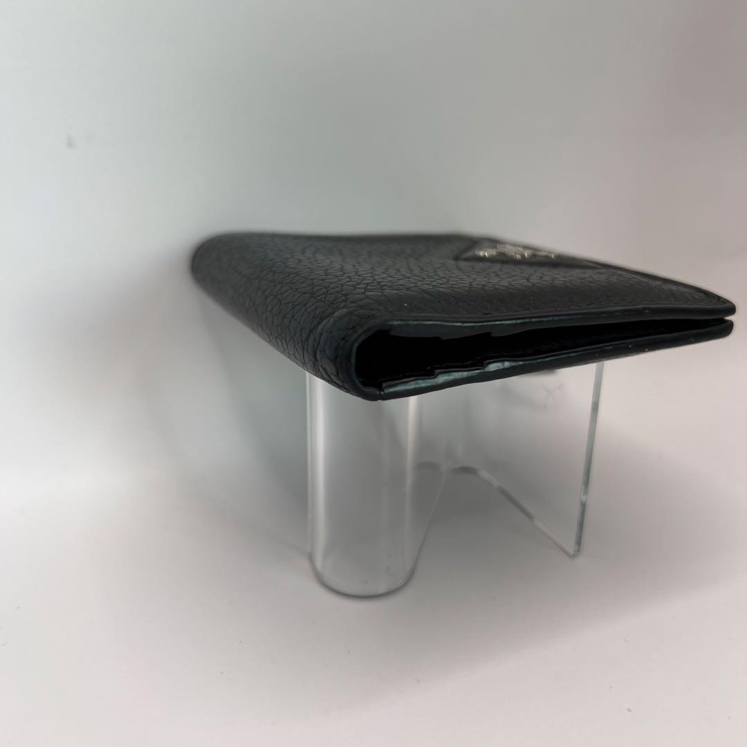 PRADA 二つ折り財布　ブラック　ヴィッテロダイノ　2ML049　レザー　財布