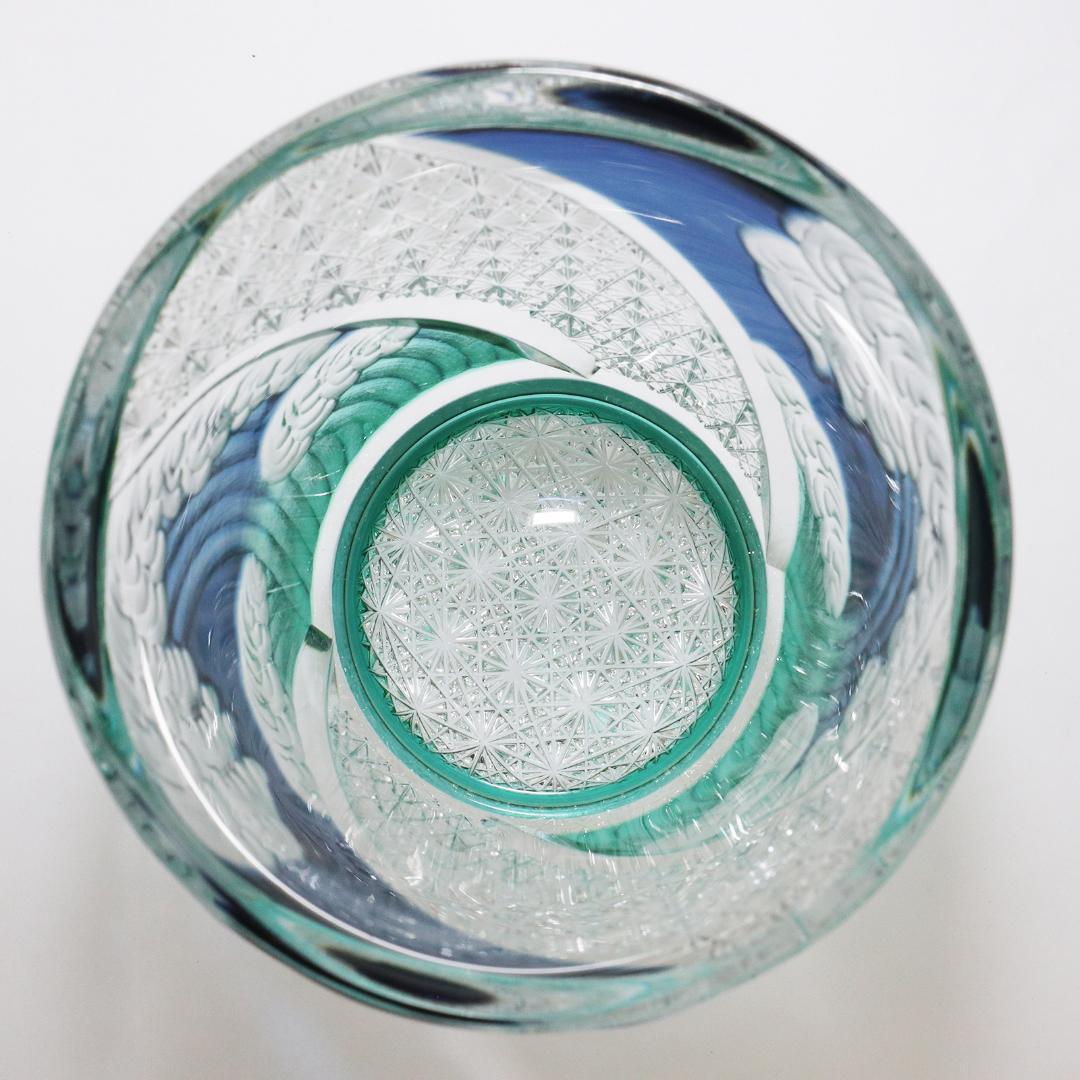 江戸切子 江戸硝子 オールド 四季 夏 但野硝子 切子グラス オールドグラス