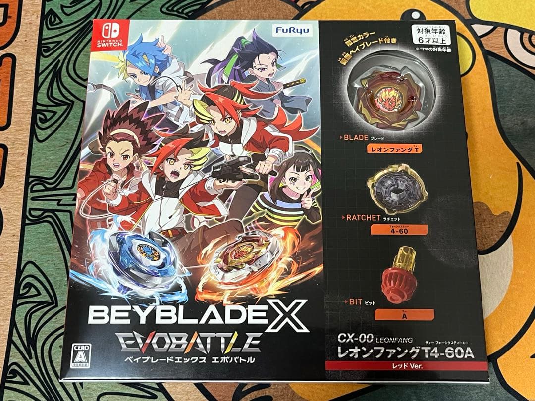 レオンファング T4-60A レッドVer エボバトルベイブレードxコード未使用