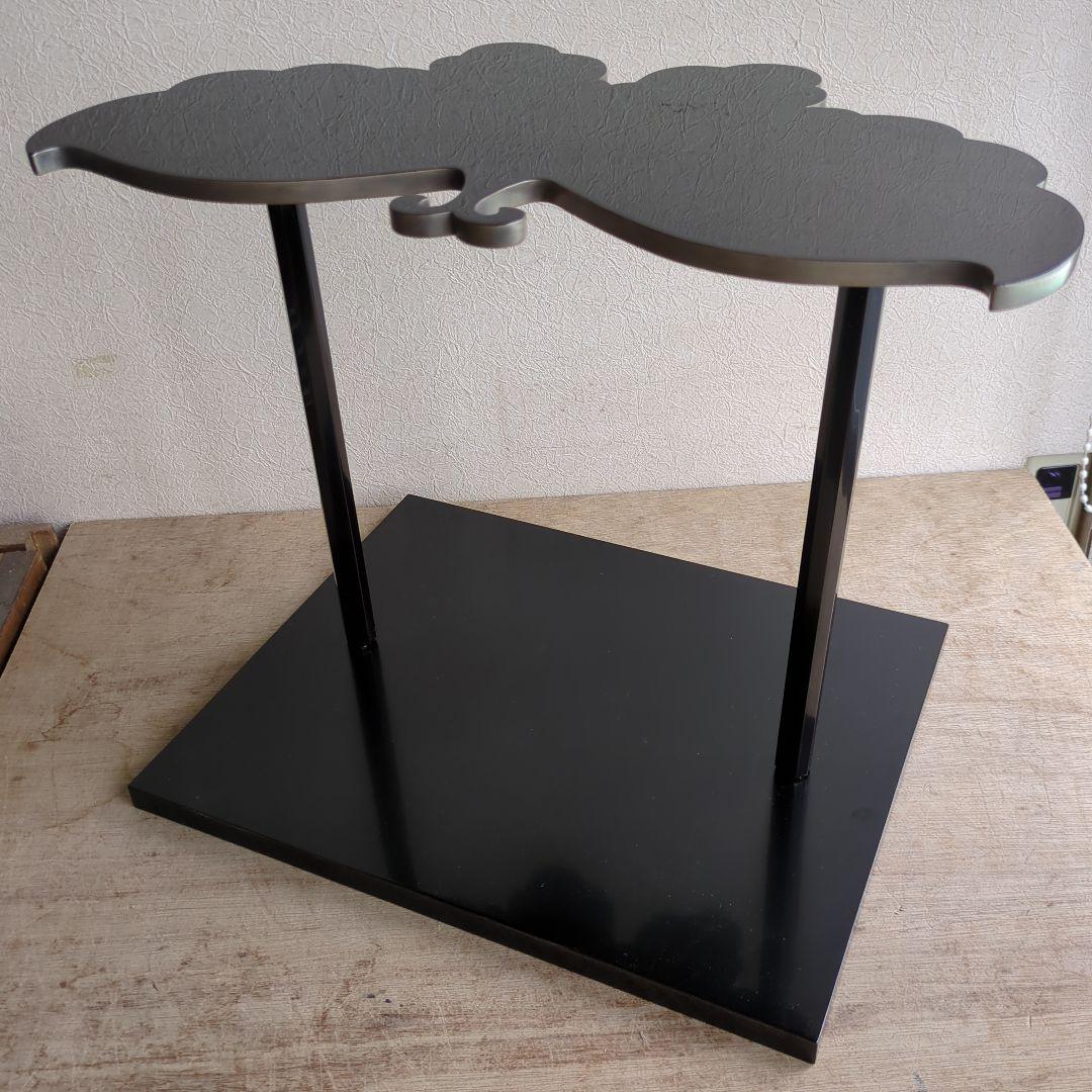 胡蝶棚 宗徧流 茶道具 在銘 組み立て式 漆器 茶道 真塗 銀縁 木箱