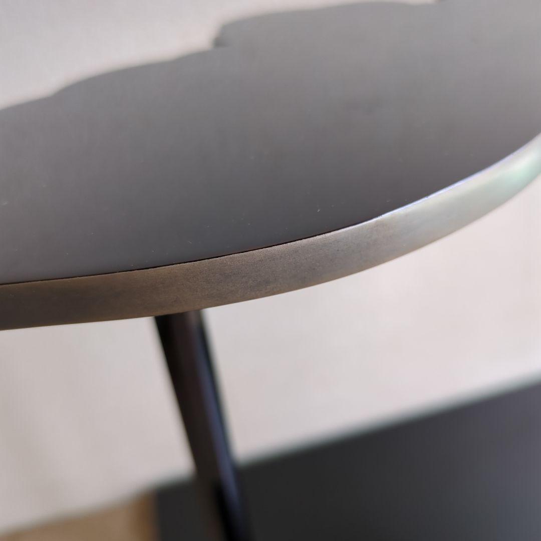 胡蝶棚 宗徧流 茶道具 在銘 組み立て式 漆器 茶道 真塗 銀縁 木箱