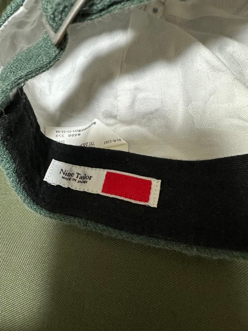 nine tailor roselle cap グリーン ベースボールキャップ