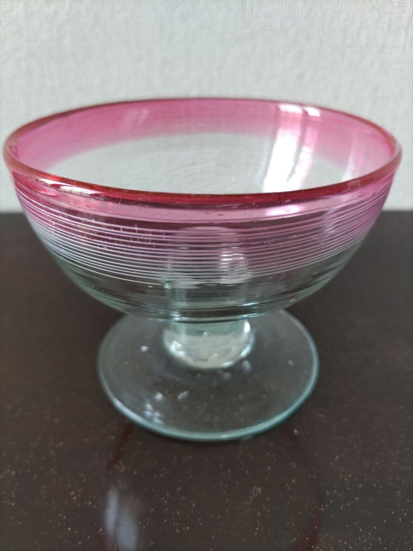 す*れ様 金赤暈し　千段巻氷コップ