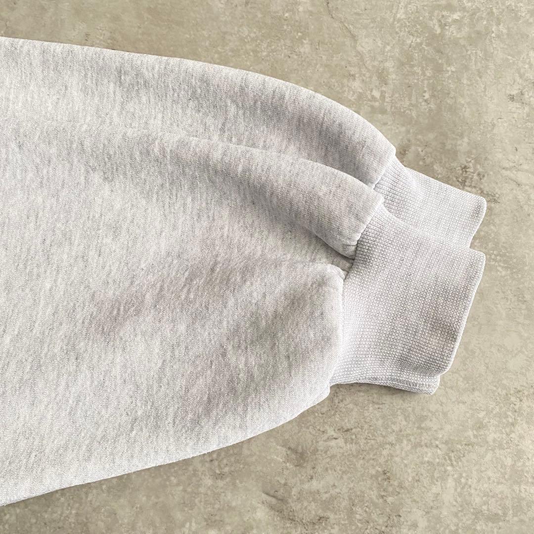 神サイズ 90s ラッセル 無地 パーカー USA製 L シルバー グレー