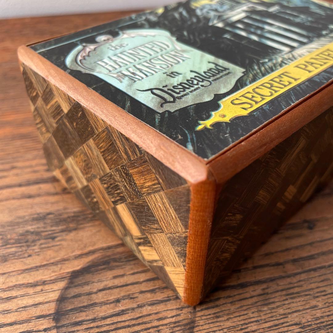 60年代ディズニー　アメリカ　ホーンテッドマンション　寄木細工　からくり仕掛け箱