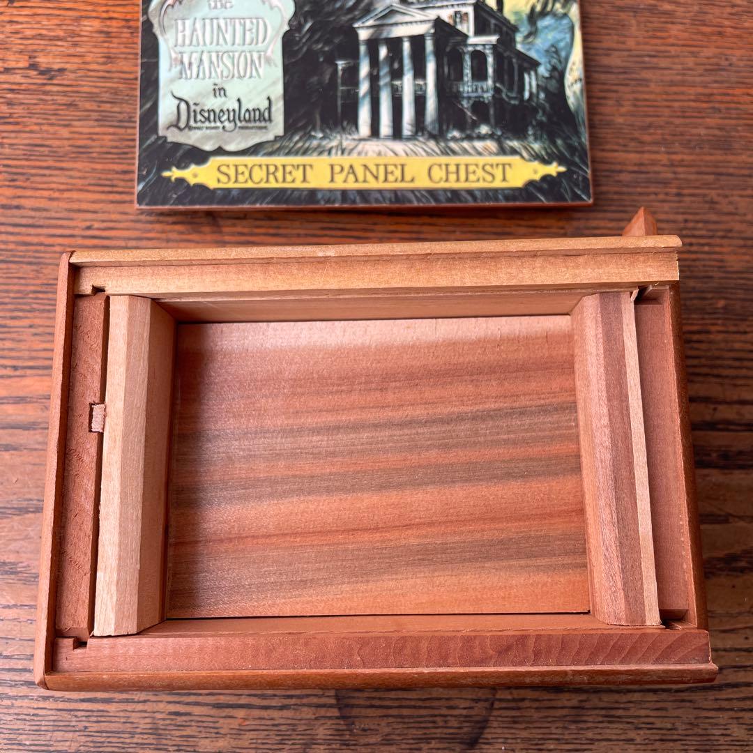 60年代ディズニー　アメリカ　ホーンテッドマンション　寄木細工　からくり仕掛け箱