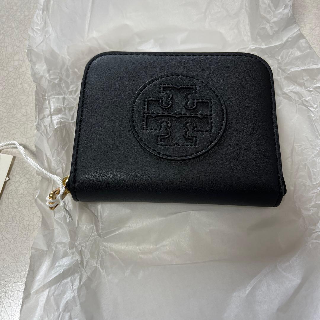 【トリーバーチ】TORY BURCH コンパクト　財布　ウォレット　ブラック