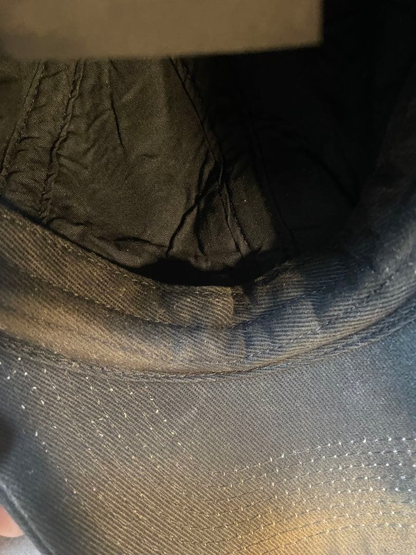 BALENCIAGA キャップ Lサイズ ダメージ加工ピアッシング