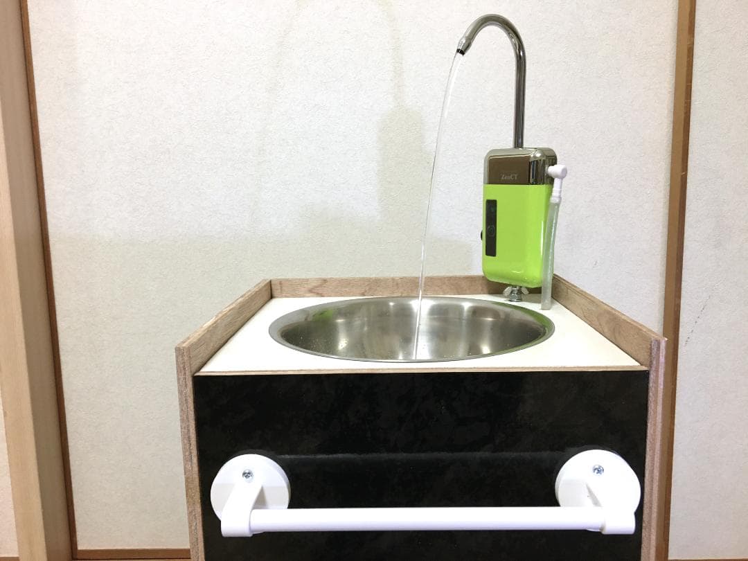 車中泊用シンク、ギャレー5L ブラック大理石（ウォーターポンプは付属しません）