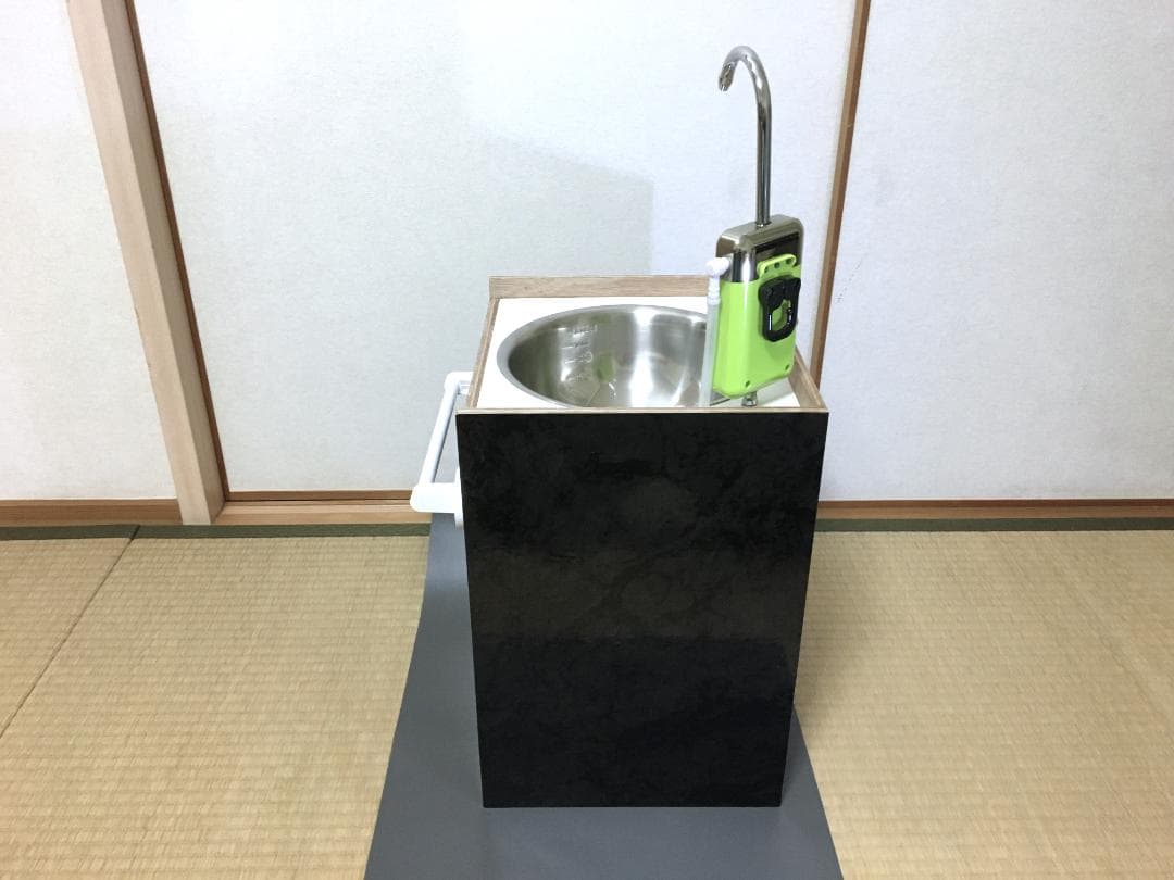 車中泊用シンク、ギャレー5L ブラック大理石（ウォーターポンプは付属しません）