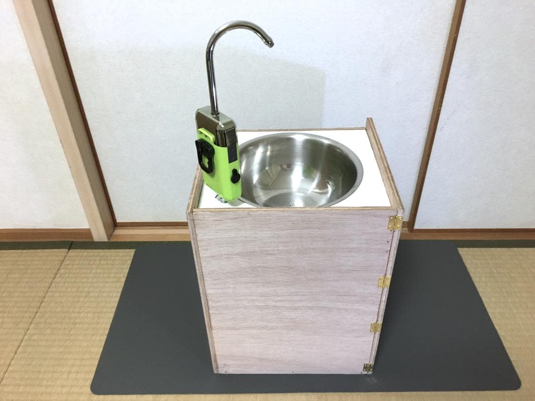 車中泊用シンク、ギャレー5L ブラック大理石（ウォーターポンプは付属しません）