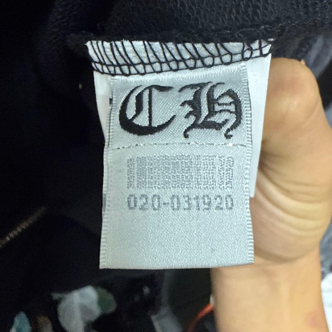 CHROME HEARTS ブラック パーカー ジップアップ