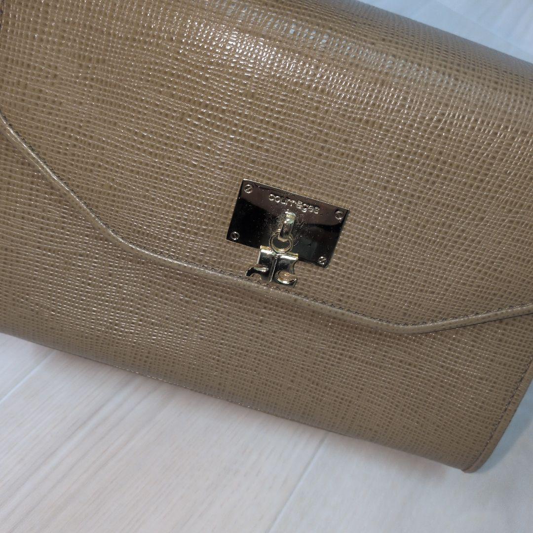 クレージュ ハンドバッグ ショルダーバッグ レザー