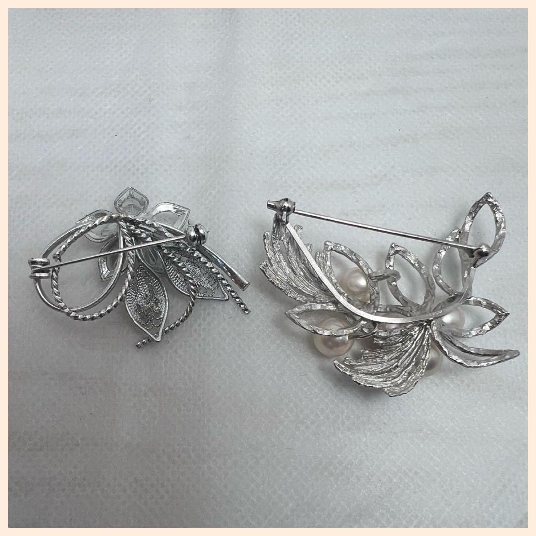 本真珠ブローチ おまとめ6点 良品