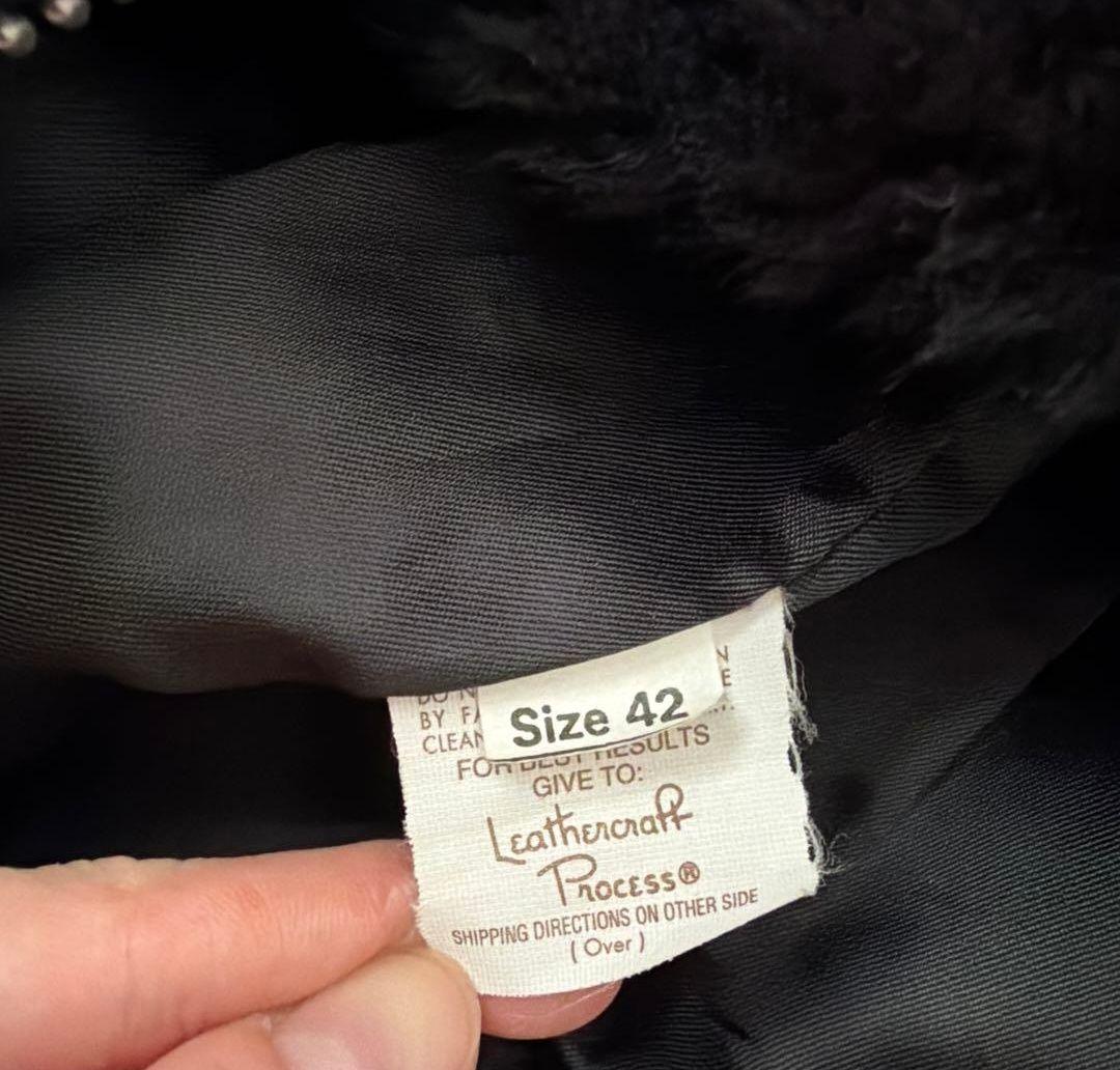 Schott 襟付きライダース 牛革レザー ボアライナー 42 USA製　652