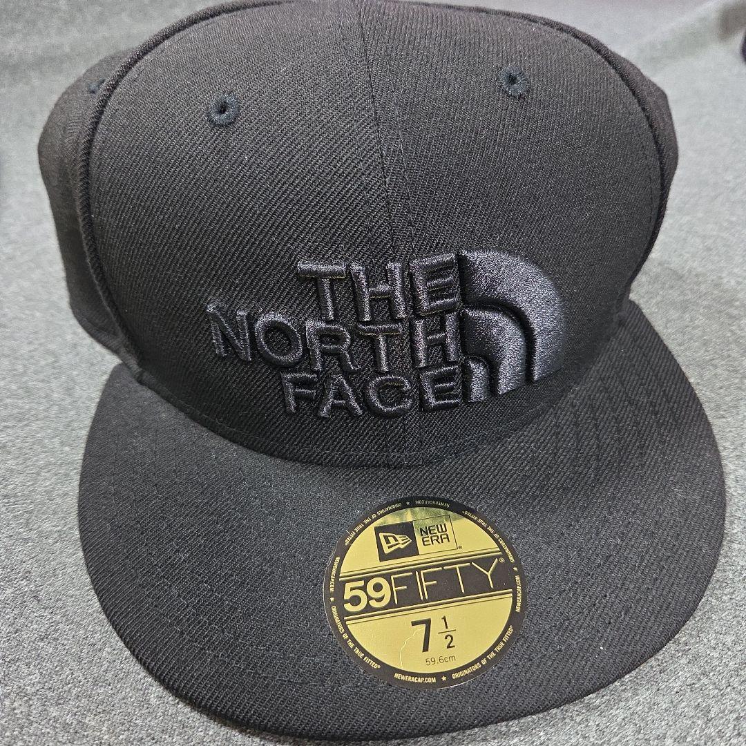 新品未使用タグ付NEWERA THE NORTH FACE キャップ黒稀少