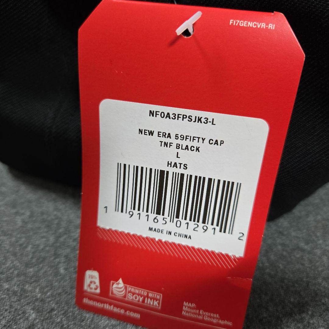 新品未使用タグ付NEWERA THE NORTH FACE キャップ黒稀少